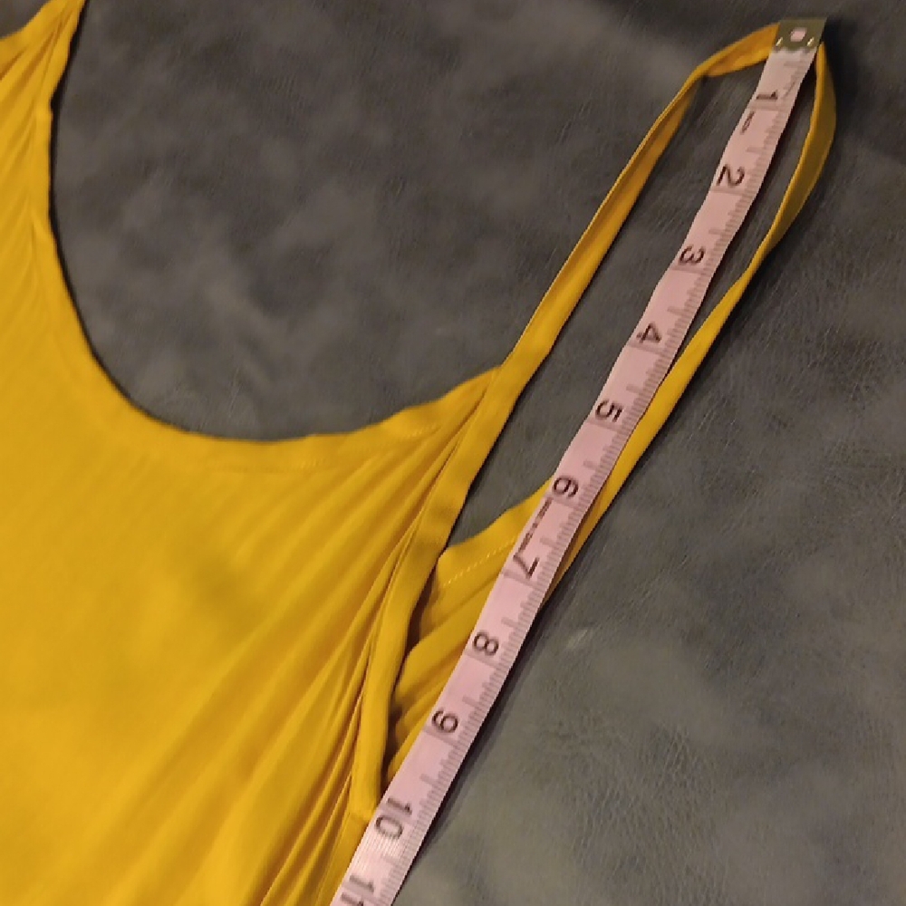 Wanderlust Low Back Cobra Dress With Ruffle Bottom In Mustard Gold - Picture 10 of 12
